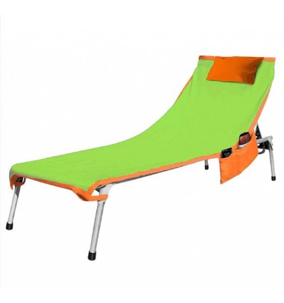 Sandy Beachtowel ab Kinderbett cm 70 x 190 mit Taschen.