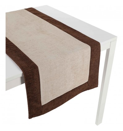 Intreccio Chenille jacquard table runner various sizes