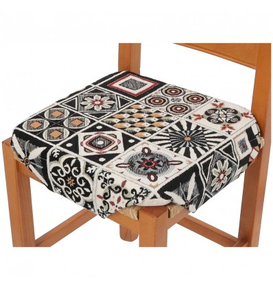 Cojín de silla Chenille con aletas MALLORCA