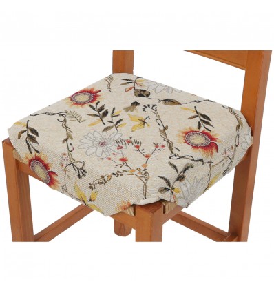 Cushion upholstered and removable chair cover JAMAICA LUXORY