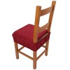Coussin de housse de chaise rembourré et amovible avec bande élastique CARTIERE