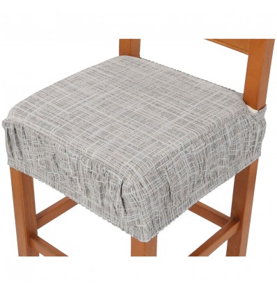 Padded and removable chair cover cushion with CARTIERE elastic band