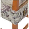 Cuscino coprisedia sfoderabile con fascia elastica LAVANDA LUXORY