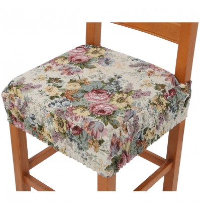 Coussin de chaise de cuisine avec bande élastique AURORA