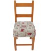 Coussin de housse de chaise lavable avec bande élastique CAL T ROSSO LUXORY