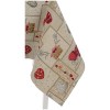 Housse de table nappe en mélange de coton CAL T RED LUXORY