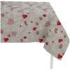 Tablecloth in cotton blend with TWILL DELUXE roses