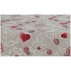 Tablecloth in cotton blend with TWILL DELUXE roses