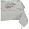Chenille tablecloth table cover placed CUORI LAVANDA
