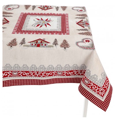 Tischdecke in Chenille MBLANC