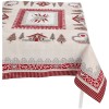 Tablecloth placed in chenille MBLANC