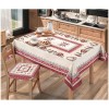 Tablecloth placed in chenille MBLANC