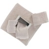 Lot de 4 lavabos 30x30 cm. avec panier en bois CLASSIC
