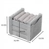 Set of 4 washbasins 30x30 cm. with wooden basket CLASSIC