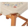 Cojín de silla de cocina con funda extraíble con aletas CHANELL