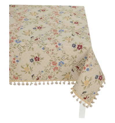 Tovaglia copritavolo oro con nappe CHANELL