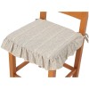 Coussin de chaise avec RUFFLE et cordon MELANGE
