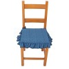 Chair cushion with RUFFLE and drawstring MELANGE