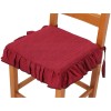 Chair cushion with RUFFLE and drawstring MELANGE