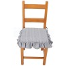 Chair cushion with RUFFLE and drawstring MELANGE