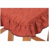 Chair cushion with RUFFLE and drawstring MELANGE