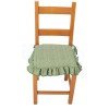 Coussin de chaise avec RUFFLE et cordon MELANGE