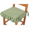 Chair cushion with RUFFLE and drawstring MELANGE