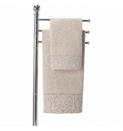 Paire de serviettes de bain en coton CHIARA