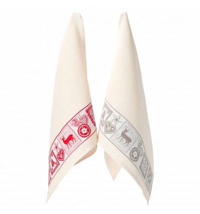Cotton kitchen towels set 2 pcs TIROLESE