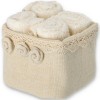 Lavette bagno con cestino in tessuto set 4 pz. ROSES