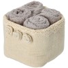 Lavette bagno con cestino in tessuto set 4 pz. ROSES