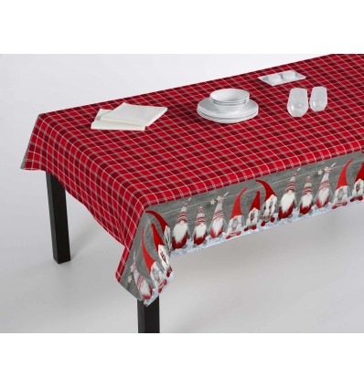 Christmas tablecloth Digital printing gnomes and Chess