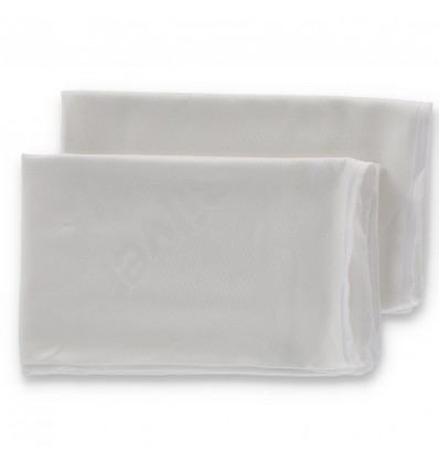 Pillowcases bed cushion in pairs IONS SILVER