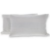 Taies d’oreiller coussin de lit par paires IONS SILVER