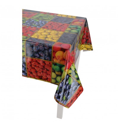 Transparente plastifizierte Tischdecke h 140 cm. pro Meter CRISTAL