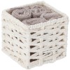 Bathroom lavette with fabric basket set 4 pcs. Roses