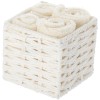 Bathroom lavette with fabric basket set 4 pcs. Roses