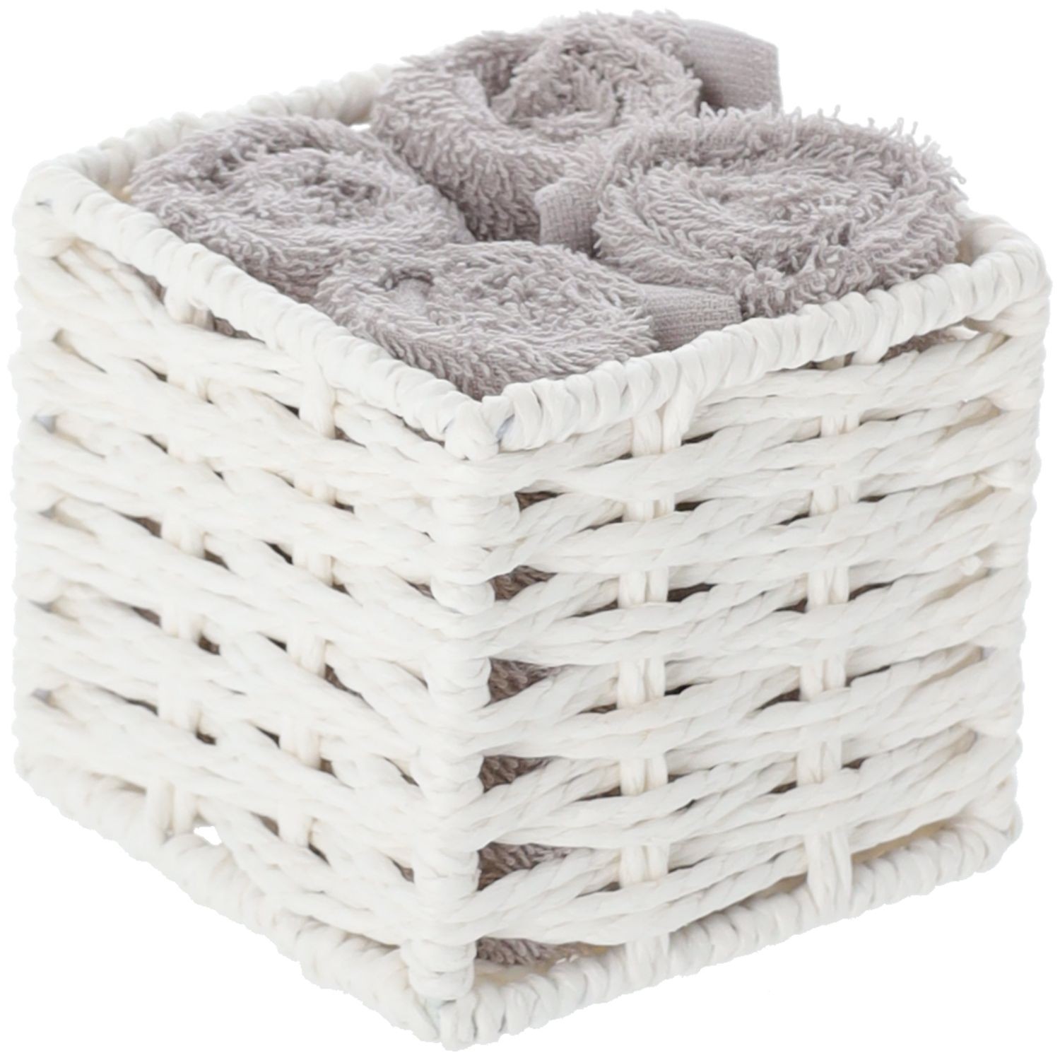 Set 10 Asciugamani Per Bidet Palermo - 100% Cotone, Misure 30x30 Cm, Colore Cranberry - Foto 5