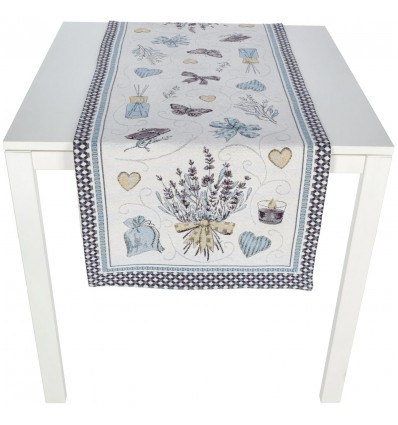 Square centerpiece placemat or table runner LAVANDA