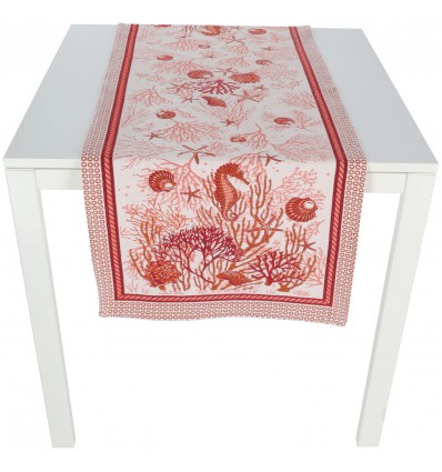 Mantel individual cuadrado o camino de mesa CORALLO