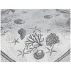 Square centerpiece placemat or table runner CORALLO