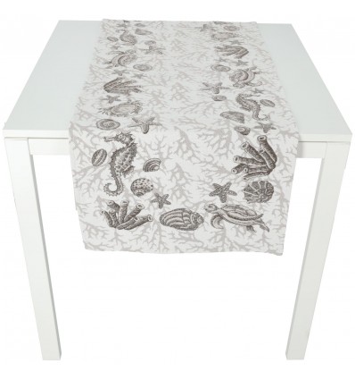 Quadratisches Tischset oder Tischläufer CONCHIGLIE