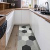 Washable non-slip kitchen vinyl rug CHIC 50 cm wide.