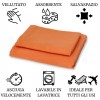 Coppia asciugamani in microfibra 1 cm 40x60 + 1 cm 50x100