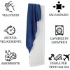Telo bagno mare microfibra tinta unita cm 95x175