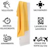 Bath towel Microfiber solid color cm 95x175