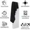 Bath towel Microfiber solid color cm 95x175