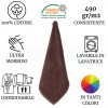 Set telo bagno cotone 100x150 cm. 5 pezzi SOFIA