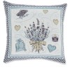 Housse coussin Chenille pour canapé LAVANDA