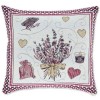 Chenille cushion cover for sofa LAVANDA